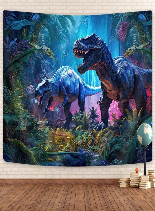GOAOK Dinosaur Tapestry for Boys Room Decor, Wild Anicient Animals Wall Tapestries, Nature Forest Fairytales Dinosaur Tapestry Wall Hanging Inches for Bedroom Living Room Dorm Room?60"X40" - Image 2
